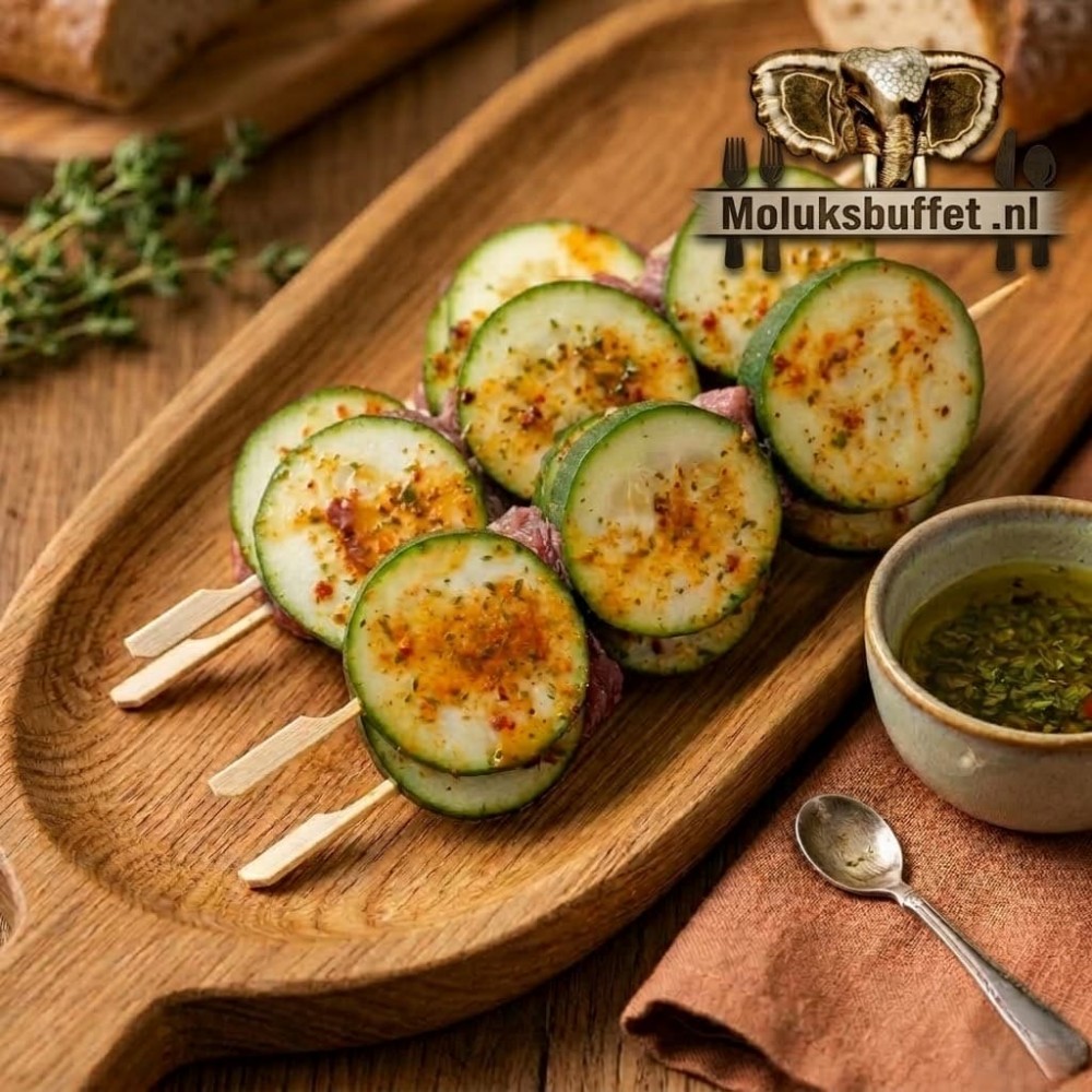 BBQ courgettespies (4st)