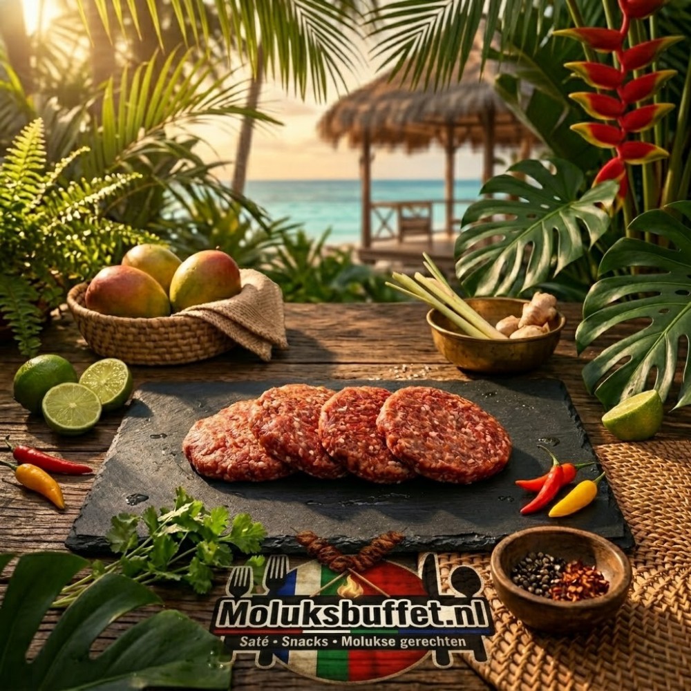Molukse Rundvlees Burgers (4st)
