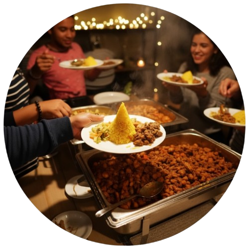 Van hapjes tot een volledige catering bent u bij Moluksbuffet Bedum aan het juiste adres